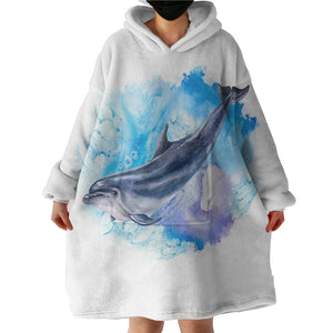 Blue Whale SWLF3596 Hoodie Wearable Blanket