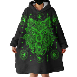 Light Up Wolf SWLF3603 Hoodie Wearable Blanket