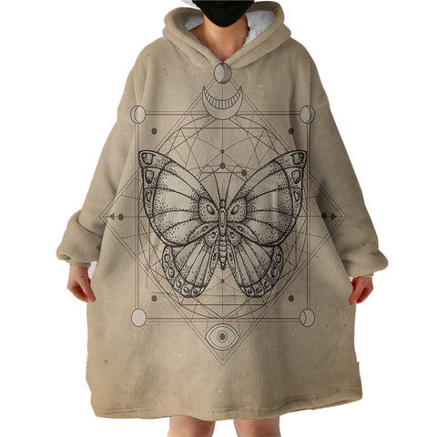 Image of Vintage Butterfly Zodiac SWLF3653 Hoodie Wearable Blanket