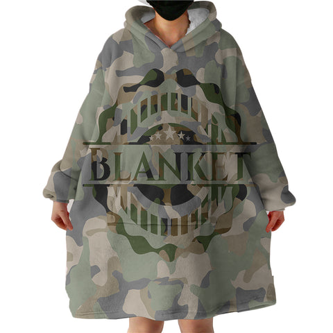 Image of Blanket Logo Camo SWLF3655 Hoodie Wearable Blanket