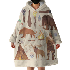 Ancient Forest Hunter SWLF3666 Hoodie Wearable Blanket