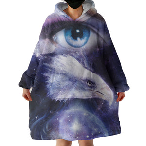 Galaxy Eagle Eyes SWLF3706 Hoodie Wearable Blanket