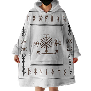 Ancient Greek Aztec Bandana SWLF3759 Hoodie Wearable Blanket