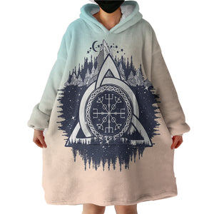 Triangle Zodiac Forest SWLF3765 Hoodie Wearable Blanket