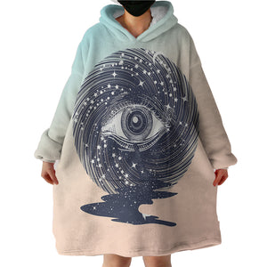 Eyes Storm Night Universe SWLF3766 Hoodie Wearable Blanket