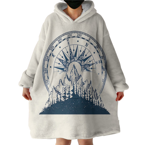 Image of Vintage Navy Copass Forest SWLF3801 Hoodie Wearable Blanket