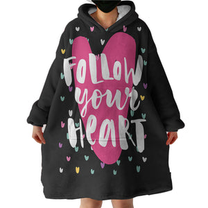 Colorful Follow Your Heart SWLF3870 Hoodie Wearable Blanket