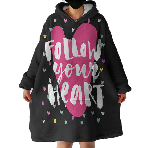 Image of Colorful Follow Your Heart SWLF3870 Hoodie Wearable Blanket