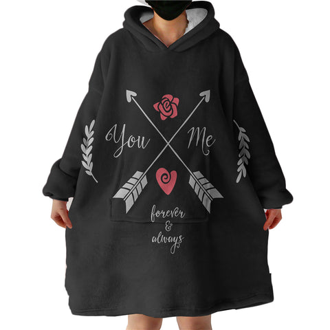 Image of You & Me - Forever & Always Love SWLF4101 Hoodie Wearable Blanket