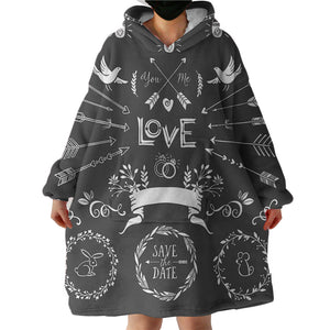 Save The Day For Love SWLF4102 Hoodie Wearable Blanket