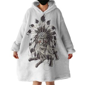 Bohemian Men Fighter SWLF4225 Hoodie Wearable Blanket