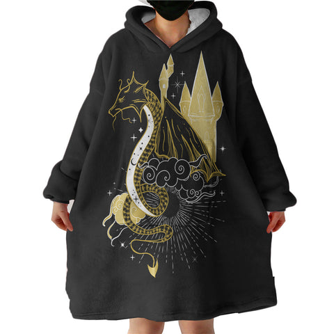 Image of Colorful Modern Curve Art Tiger SWLF4246 Hoodie Wearable Blanket