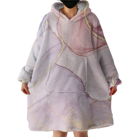 Image of Splash Golden Salmon Pastel SWLF4278 Hoodie Wearable Blanket