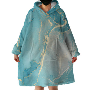 Splash Golden Light Mint SWLF4281 Hoodie Wearable Blanket