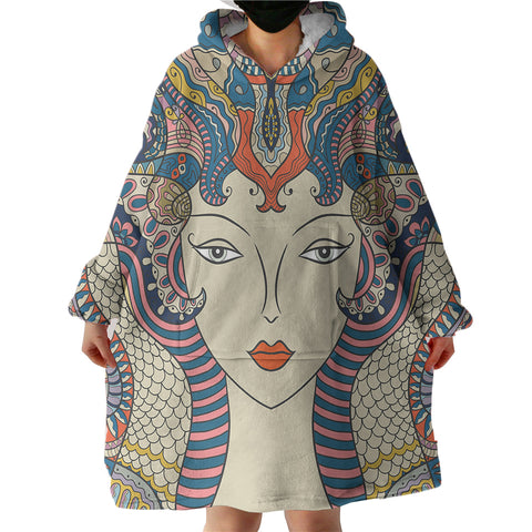 Image of Aztec Snake Lady SWLF4284 Hoodie Wearable Blanket