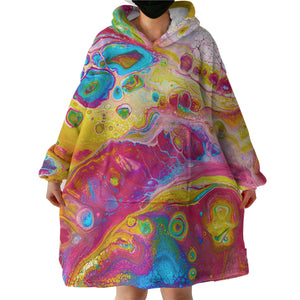 Splash Multicolor Gradient  SWLF4297 Hoodie Wearable Blanket