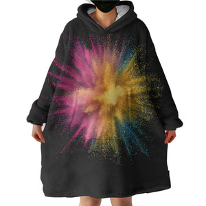 RGB Colorful Splash SWLF4300 Hoodie Wearable Blanket