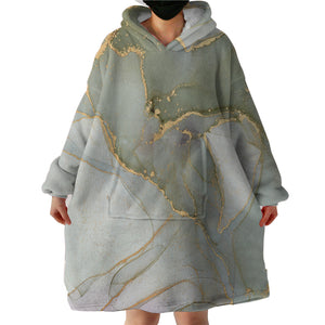 Golden Splash shade Of Grey SWLF4308 Hoodie Wearable Blanket