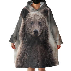 Forest Black Bear SWLF4318 Hoodie Wearable Blanket