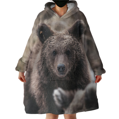 Image of Real Forest Black Bear SWLF4419 Hoodie Wearable Blanket