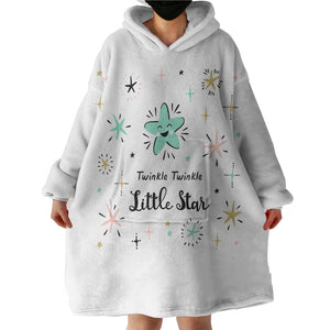 Cute Twinkle Twinkle Little Star SWLF4515 Hoodie Wearable Blanket