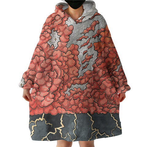 Image of Sun Heat Thunder  SWLF4658 Hoodie Wearable Blanket