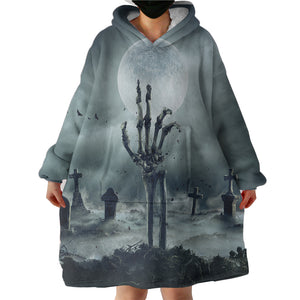 Gothic Dark Dead Moon Night Scene  SWLF5171 Hoodie Wearable Blanket