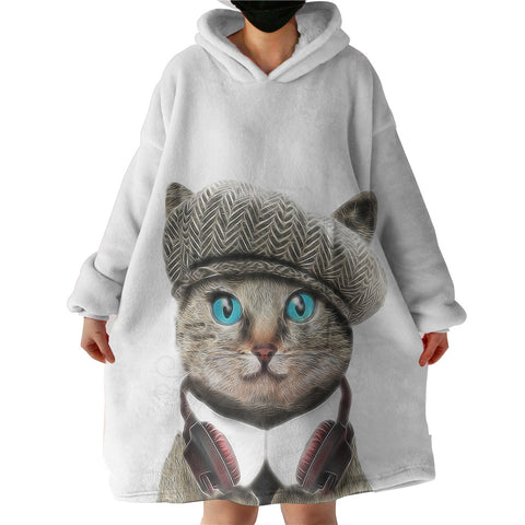 Image of Artist Vibe Cat  SWLF5185 Hoodie Wearable Blanket