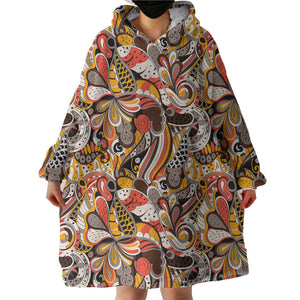 Warm Color Tone Art Shape SWLF5187 Hoodie Wearable Blanket