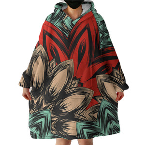 Vintage Color Mandala  SWLF5193 Hoodie Wearable Blanket