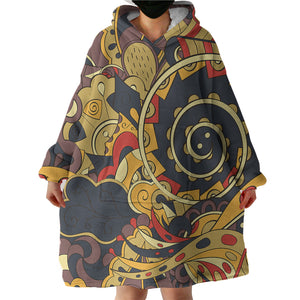 Vintage Color Royal Vortex  SWLF5333 Hoodie Wearable Blanket