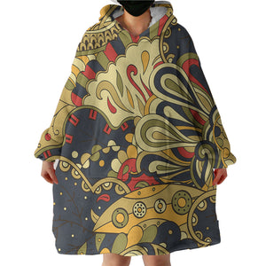 Vintage Color Royal Mandala  SWLF5335 Hoodie Wearable Blanket