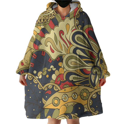 Image of Vintage Color Royal Mandala  SWLF5335 Hoodie Wearable Blanket