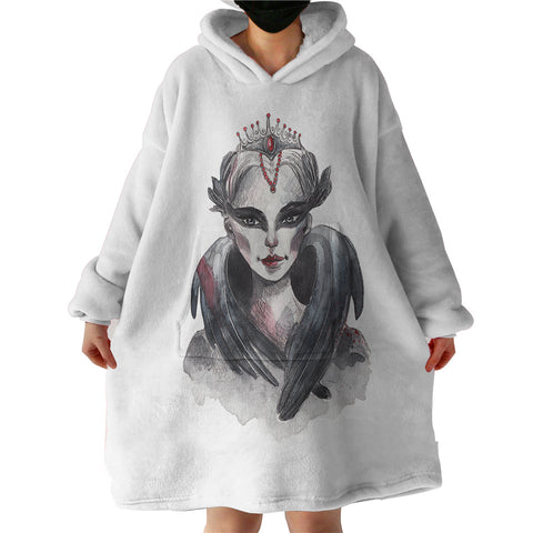 Image of Watercolor Dark Female Witch SWLF5354 Hoodie Wearable Blanket