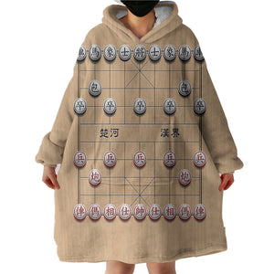 Chinese Chess SWLF5453 Hoodie Wearable Blanket