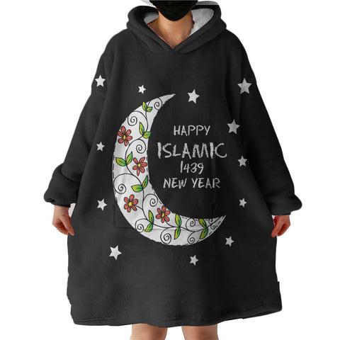 Image of Happy Islamic 1439 New Year SWLF5463 Hoodie Wearable Blanket