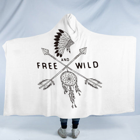 Image of Free & Wild Dreamcatcher SWLM3338 Hooded Blanket