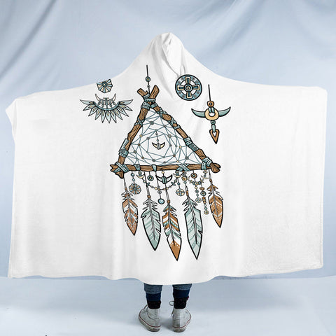 Image of Triangle Dreamcatcher SWLM3345 Hooded Blanket