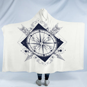 Arrows & Compass SWLM3349 Hooded Blanket