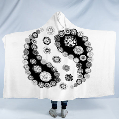 Image of Yin Yang Paisley SWLM3363 Hooded Blanket