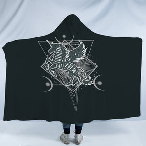 Unicorn Zodiac SWLM3375 Hooded Blanket