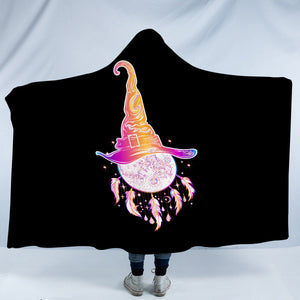 Colorful Gradient Witch Hat Dreamcatcher SWLM3385 Hooded Blanket