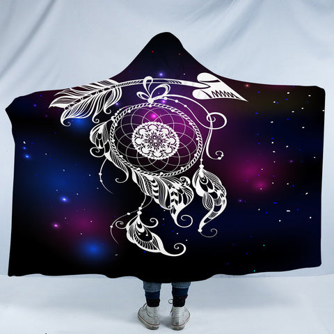 Image of Galaxy Dreamcatcher SWLM3389 Hooded Blanket