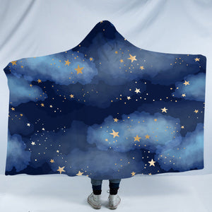 Stars On The Night Sky SWLM3475 Hooded Blanket