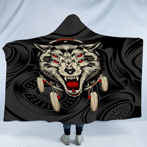 Evil Wolf Dreamcatcher SWLM3590 Hooded Blanket