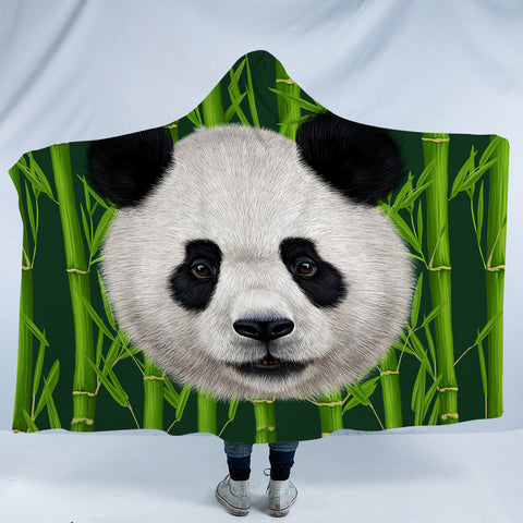 Image of Bamboo Panda SWLM3611 Hooded Blanket