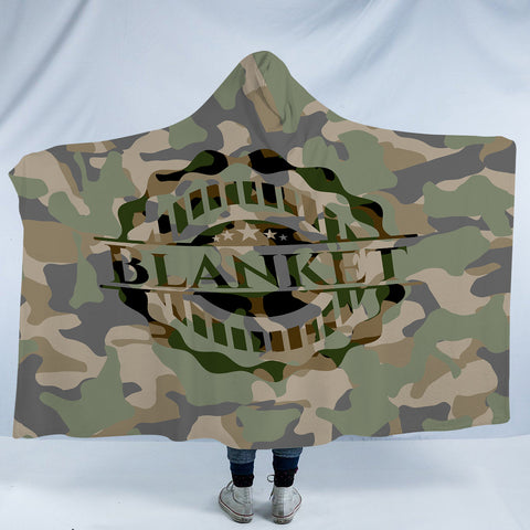 Image of Blanket Logo Camo SWLM3655 Hooded Blanket