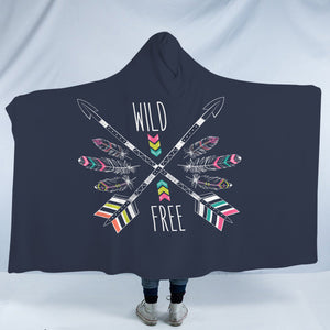 Arrow & Feather - Wild & Free SWLM3667 Hooded Blanket