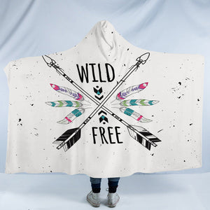 Wild - Free & Arrows SWLM3679 Hooded Blanket