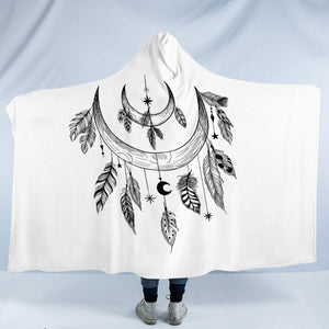 Half-Moon Dreamcatcher SWLM3682 Hooded Blanket